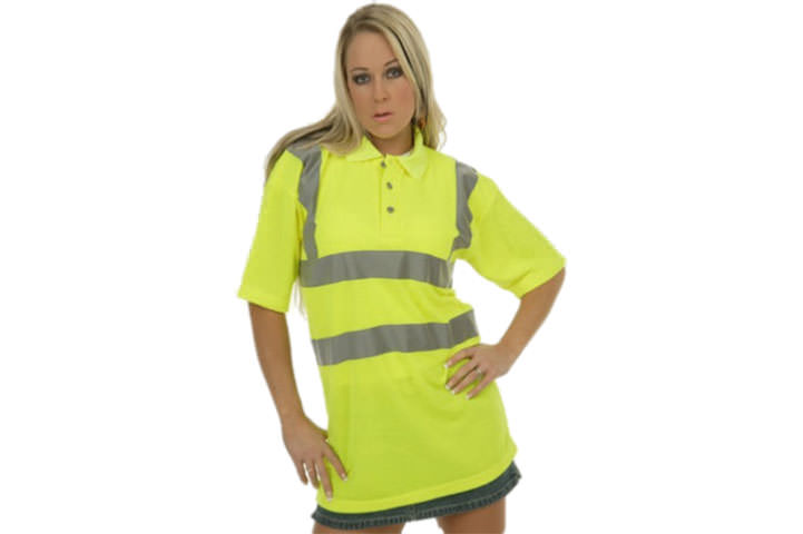 screen-printing-hi-vis-polos Screen printed hi vis polo - Boneida Print